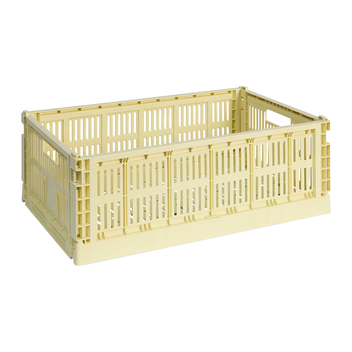 HAY Colour Crates Krat L - Rechthoekig - Lichtgeel