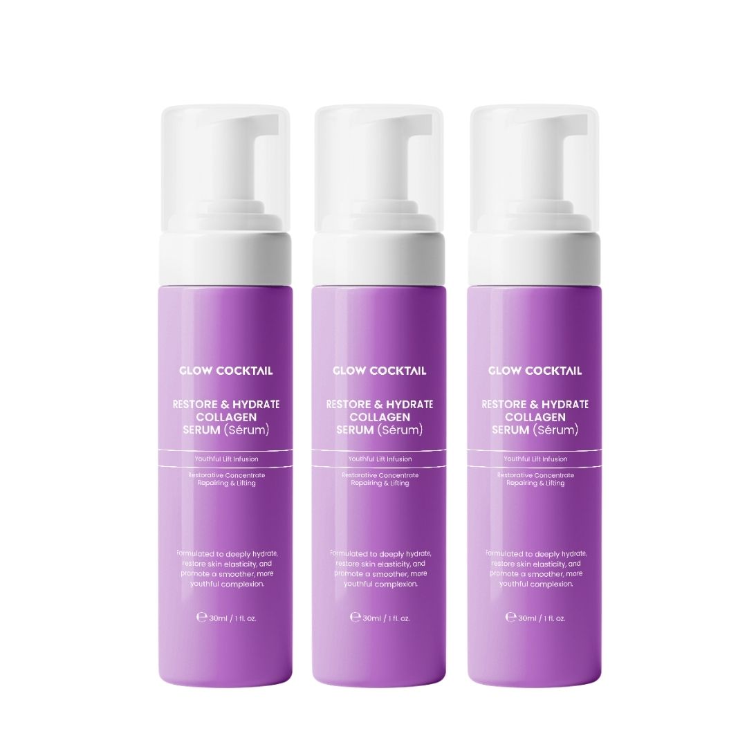 GlowCocktail London GLOW 3 X Restore & Refresh Collagen Foaming Cleanser 200Ml
