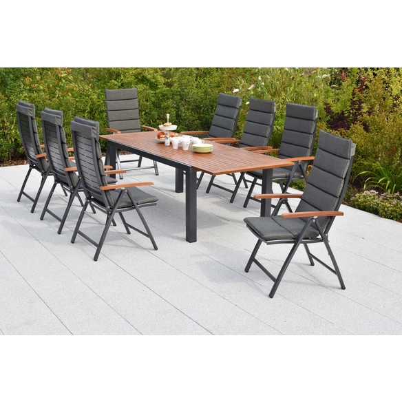 Gartenmöbel-Diningset »Tinos«, 9 tlg., 8 Sitzplätze, Aluminium