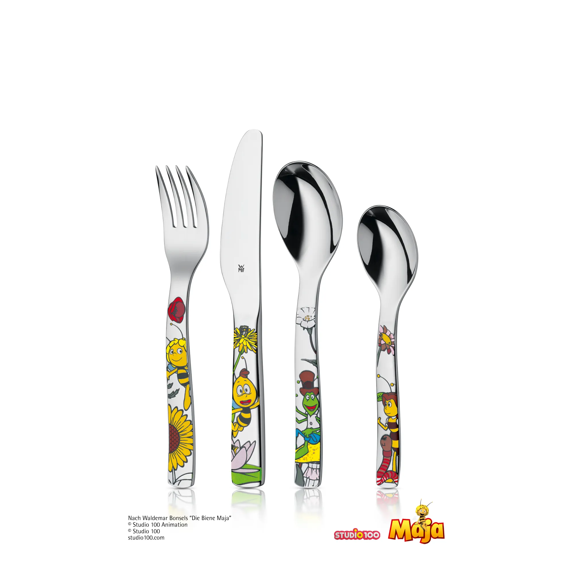 Kids cutlery set Maya the Bee, 4-piece