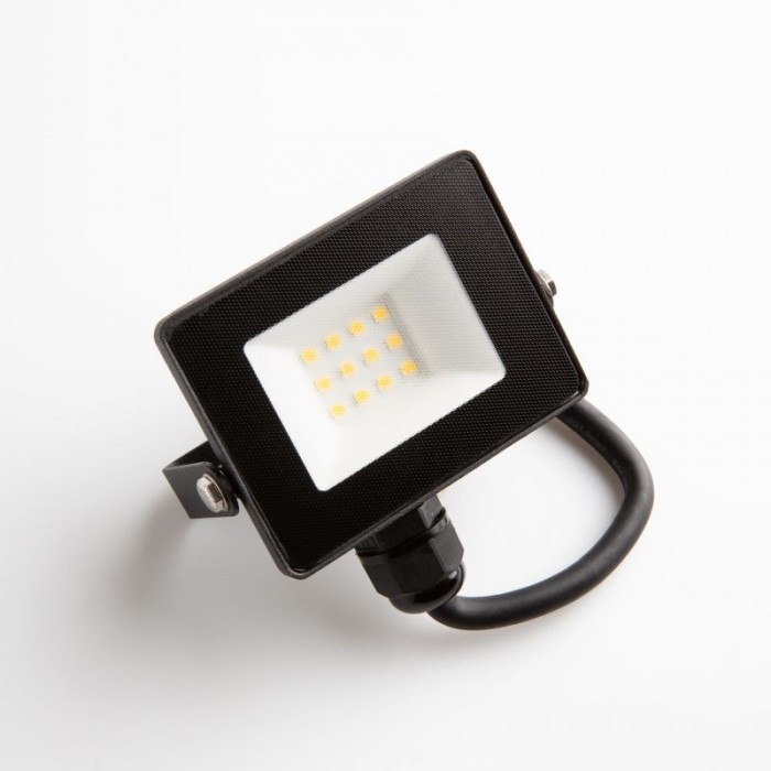 Naświetlacz halogen ECO czarny LED 10W 900lm biały zimny IP65 Ecolight