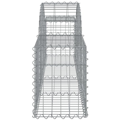 NNEVL Arched Gabion Basket 200x30x40/60 cm Galvanised Iron