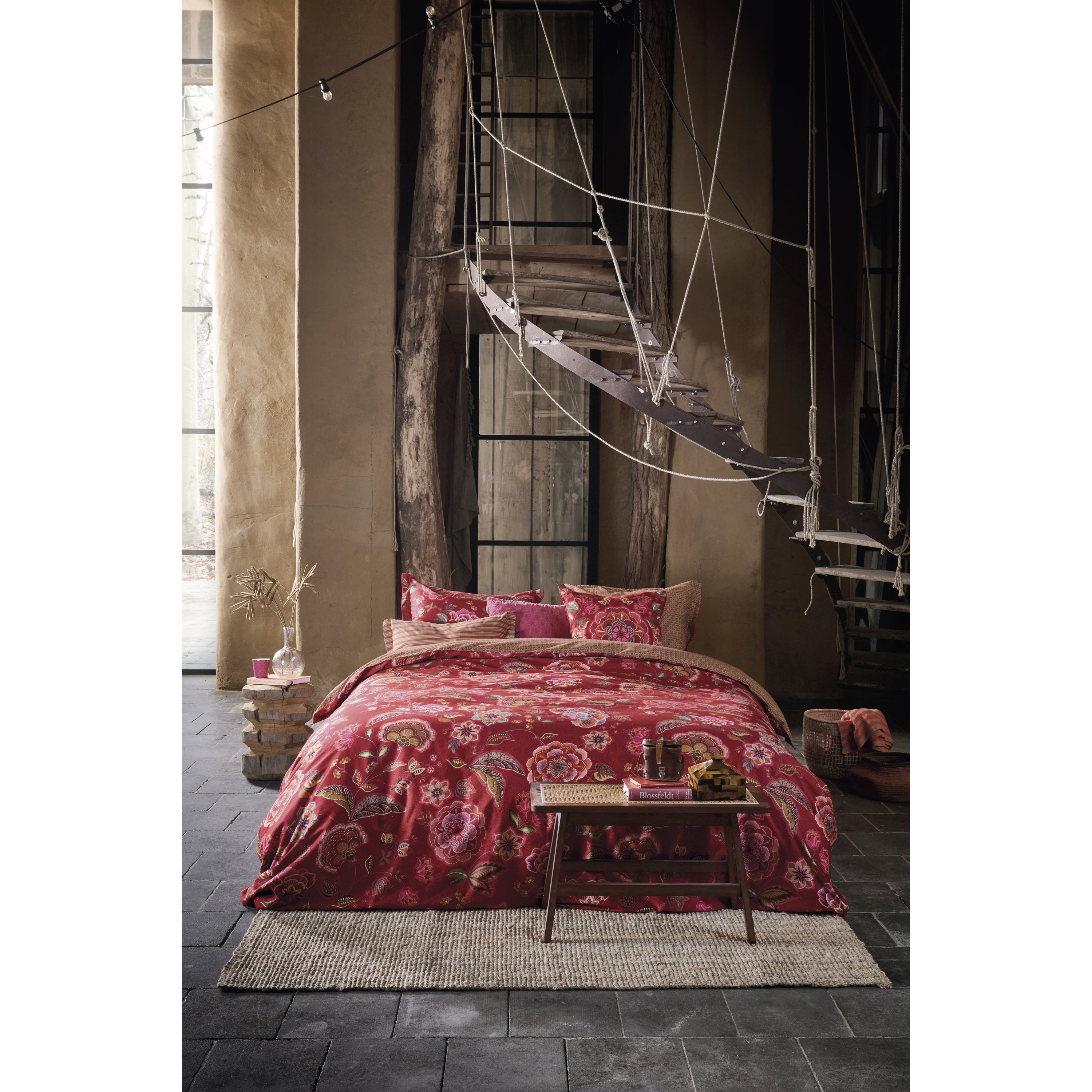 Pip Studio Matata Dekbedovertrek 200 x 200/220 cm - Rood