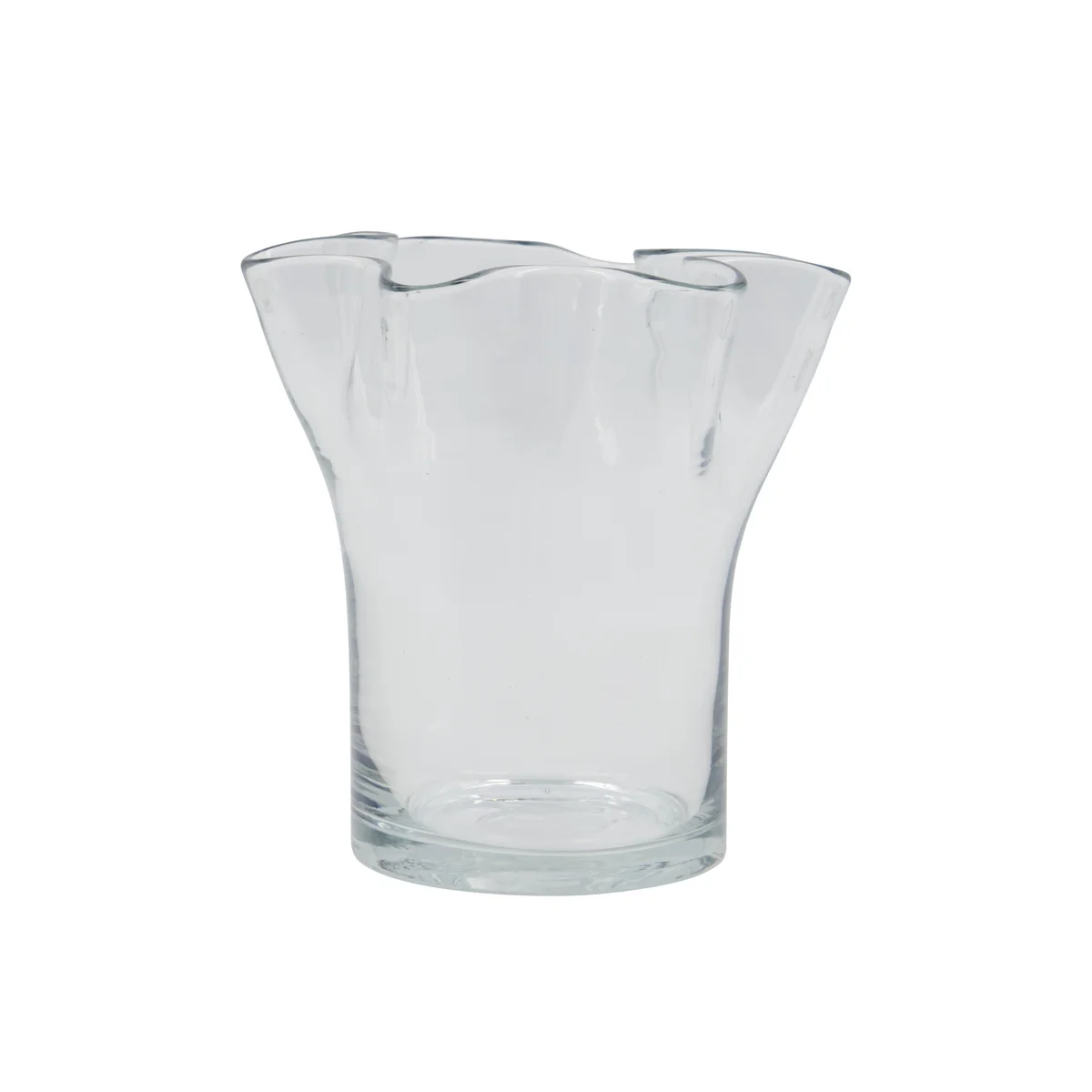 House Doctor - Plis Vase, H 17 cm, klar