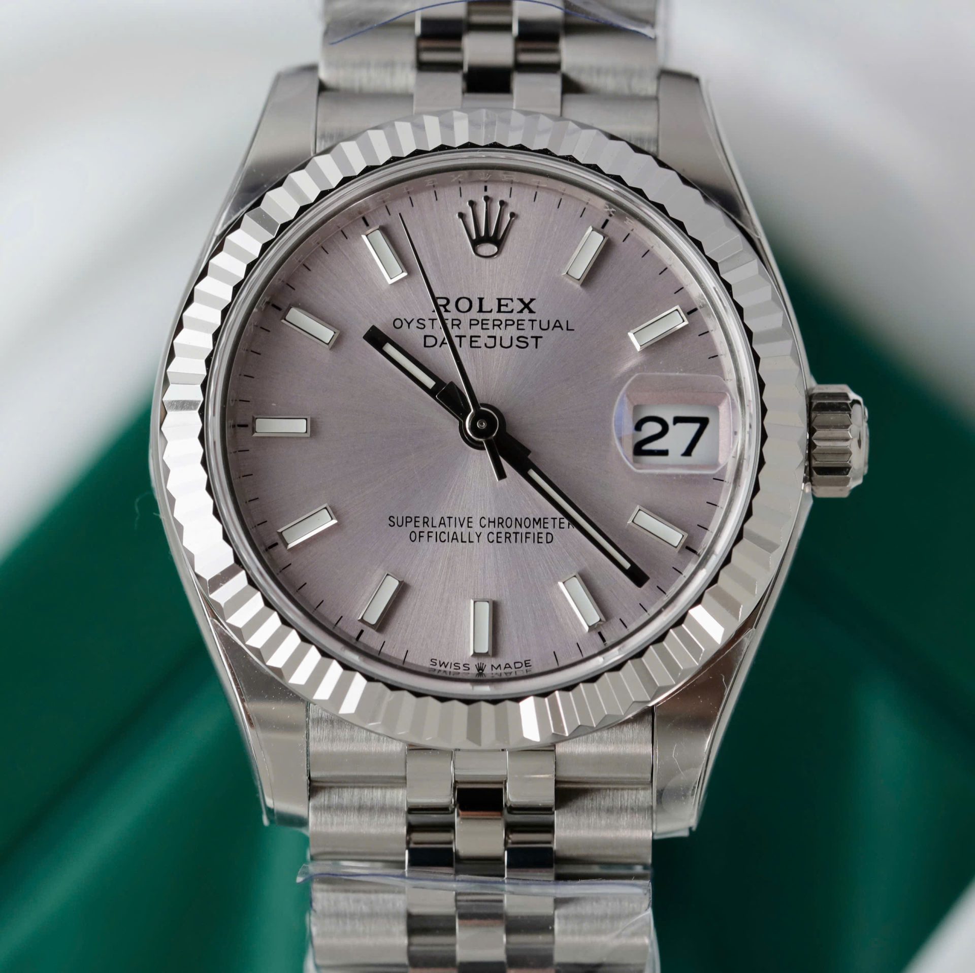 Rolex Datejust 316L Steel Silver Dial 31mm Jub THBF Replica