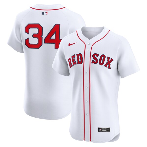 David Ortiz Boston Red Sox Nike Home Elite Jersey - White