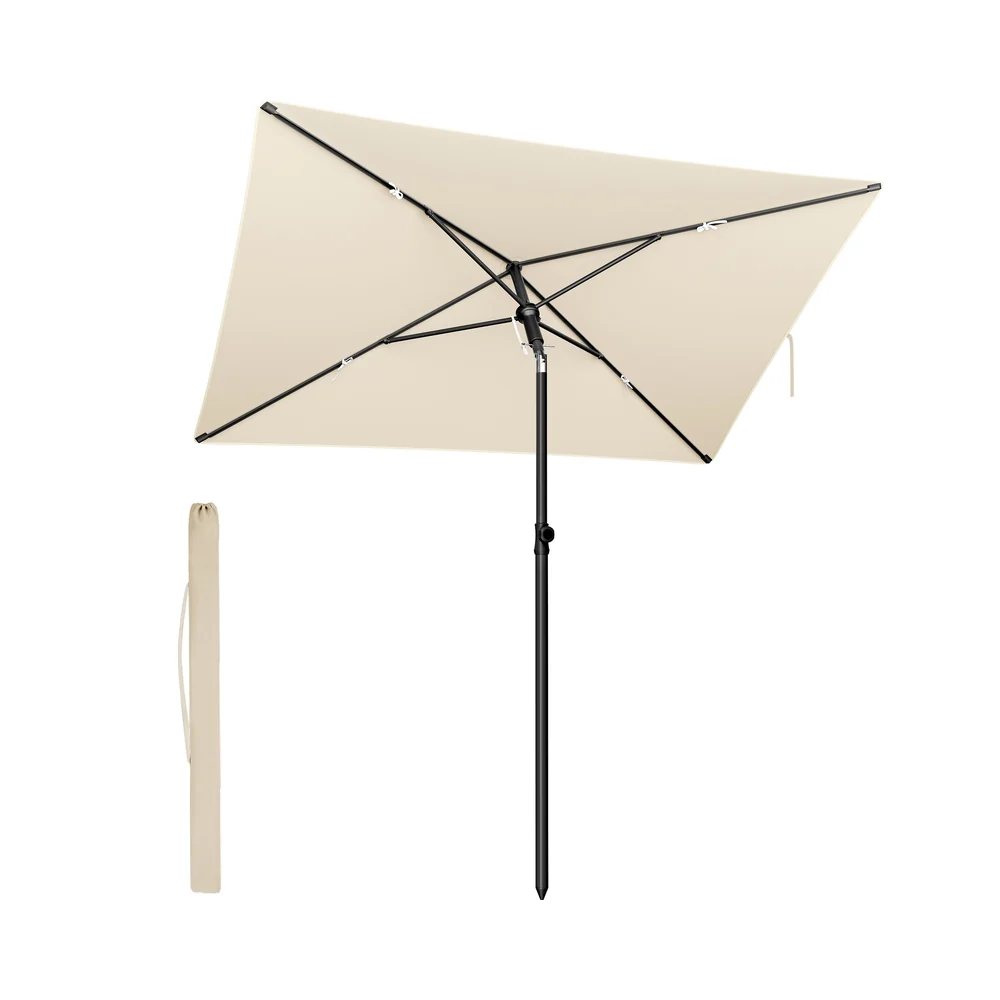 Parasol de jardin rectangulaire pliable UPF 50+