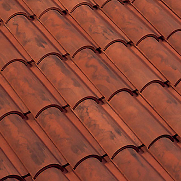 Faîtière d'aboutconique 40 (début) Galléane10 rouge vieilli
