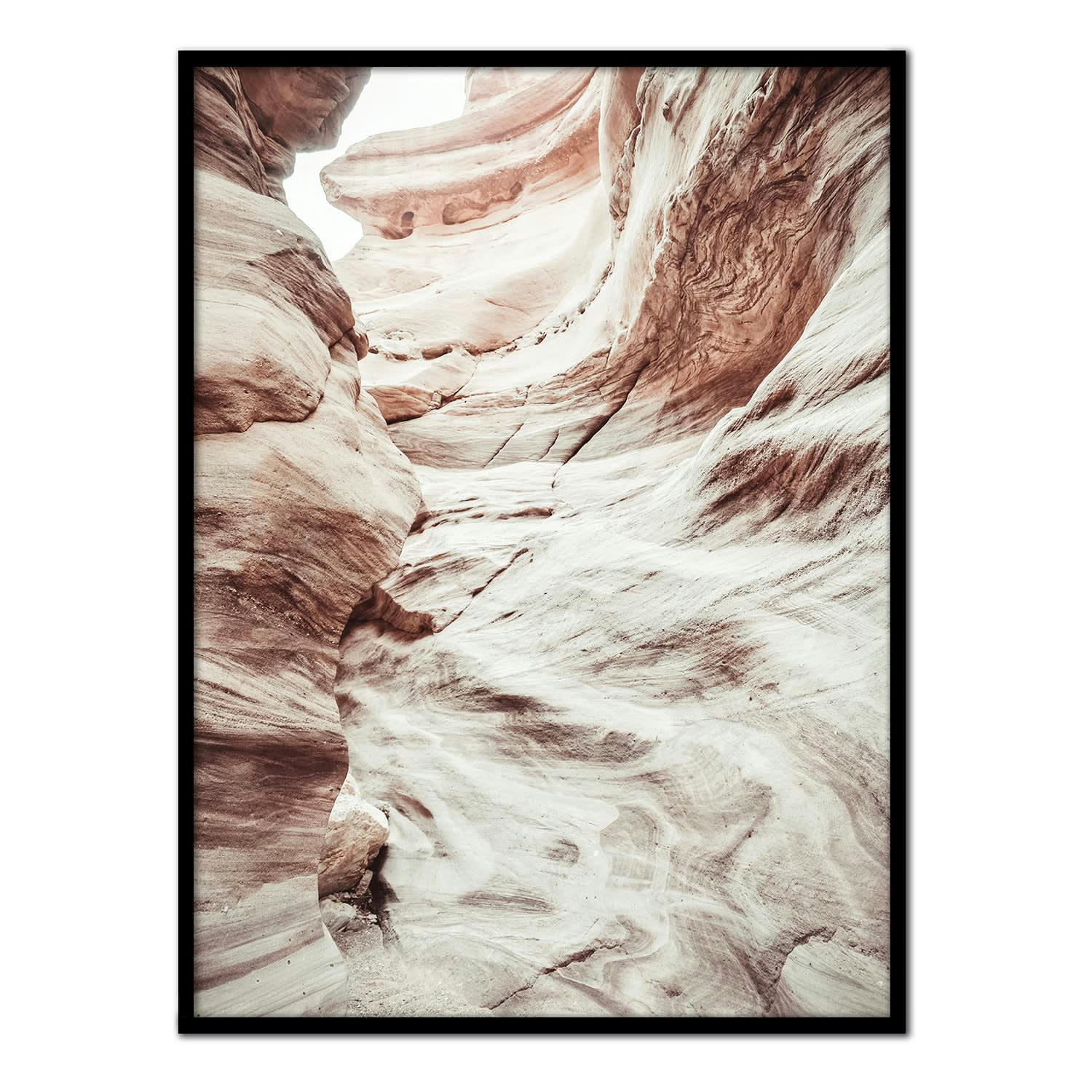 DESIERTO - Affiche avec cadre noir - Les armes de la Jordanie - 50x70