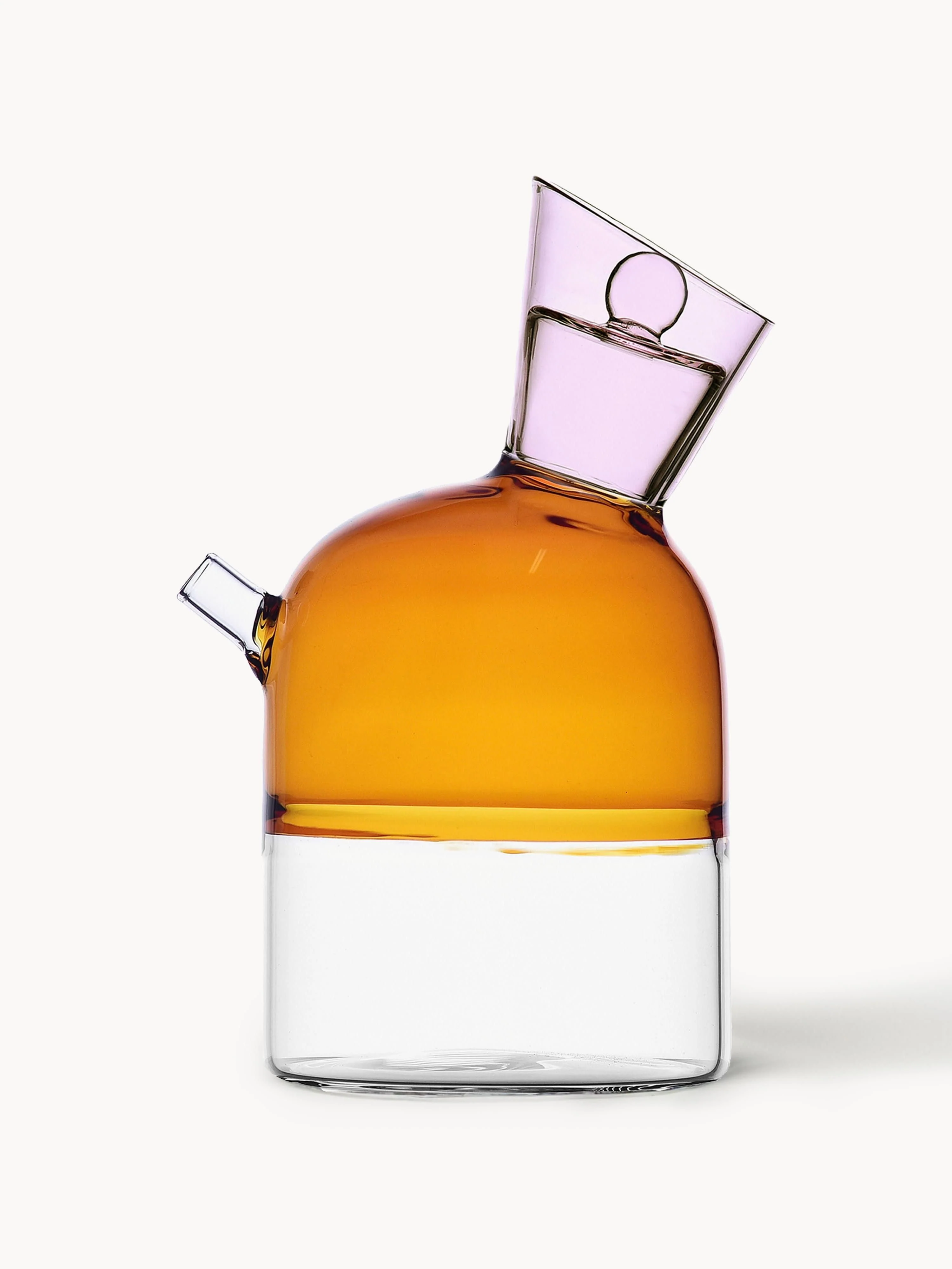 Handgefertigte Essig- & ölflasche Travasi aus Borosilikatglas