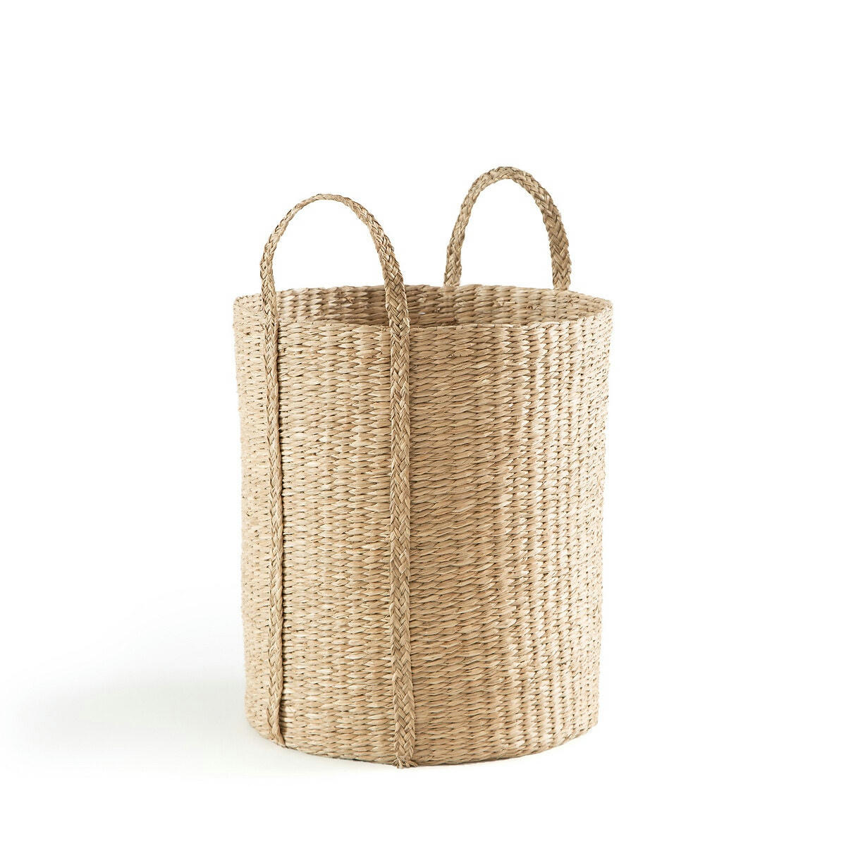Panier haut et rond en jonc de mer, Zac