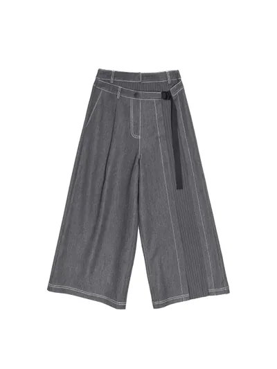 Asymmetric patchwork pants - 280D