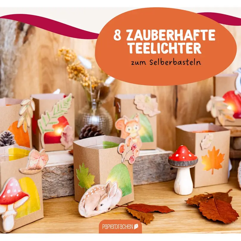 Windlicht 8er-Set DIY