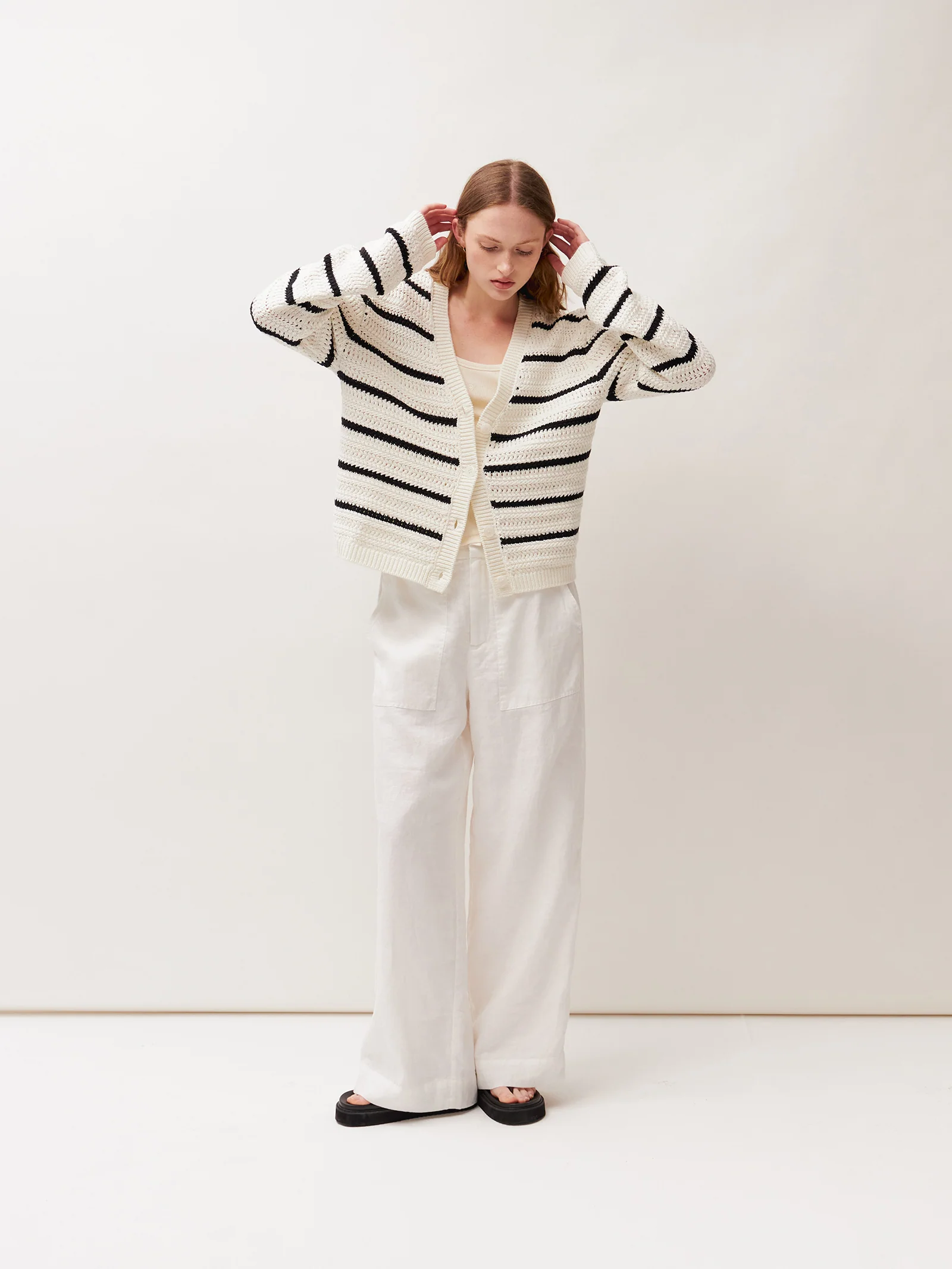 Jardin Stripe Cardigan