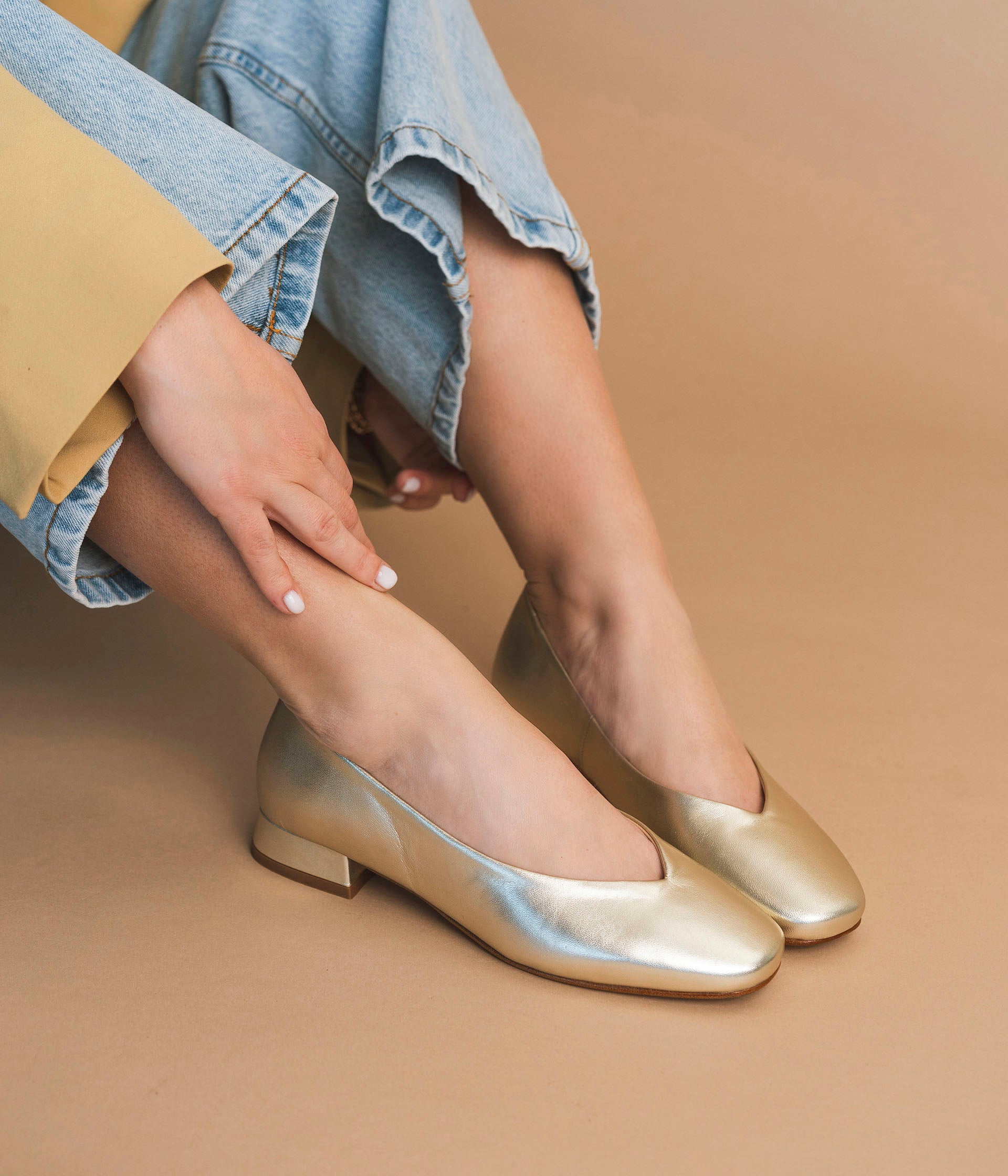 Ballerine Bella platine