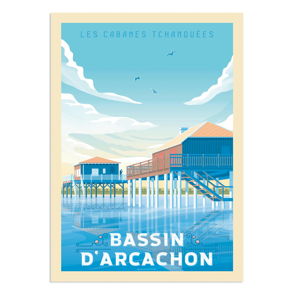 - Affiche Arcachon 30x40 cm