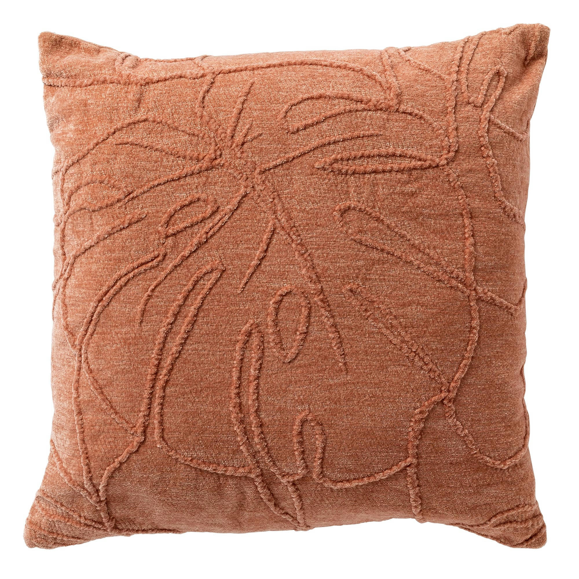 - Housse de coussin rose doux-45x45 cm avec motif fleuri