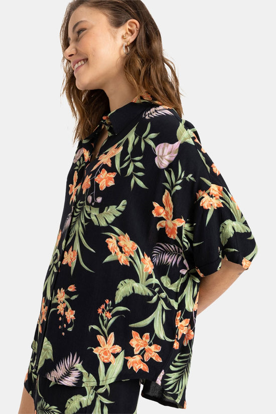 Roxy Beach Nostalgia Crinkle T-Shirt Dames