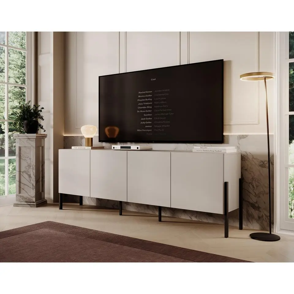 Meubella - TV-Meubel Jordy - Beige - 204 cm