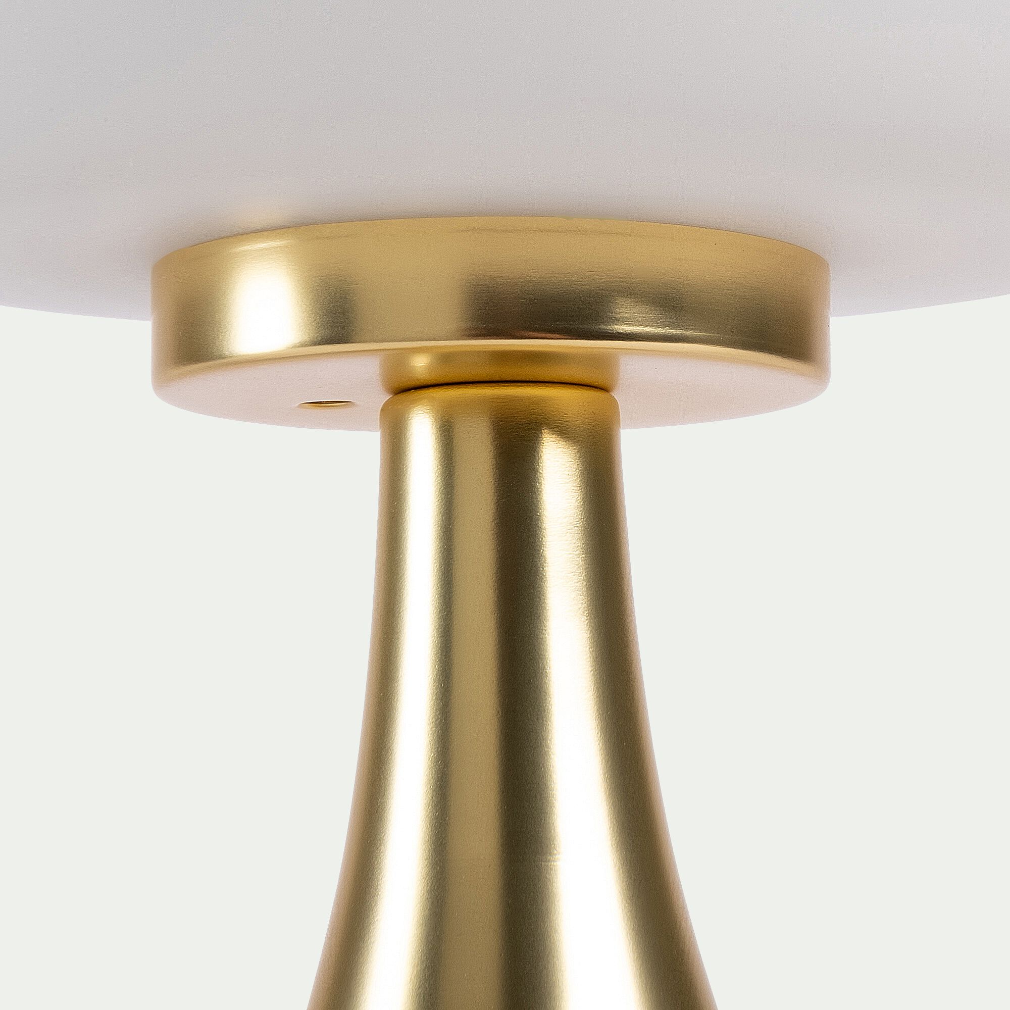 CHAMPI - Lampe tactile en métal et verre D14,6xH26cm - doré