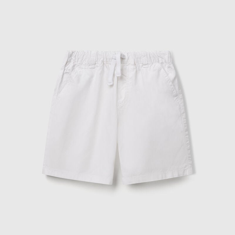 100% cotton shorts with drawstring