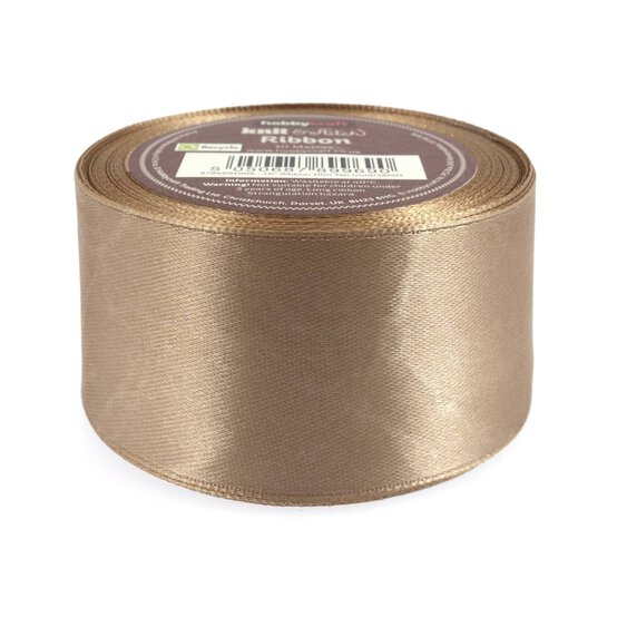Tan Gold Satin Ribbon 38mm x 10m