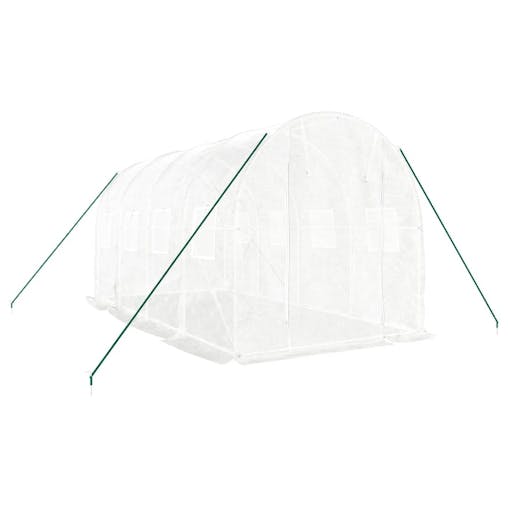 NNEVL Greenhouse with Steel Frame White 8 m&sup2; 4x2x2 m