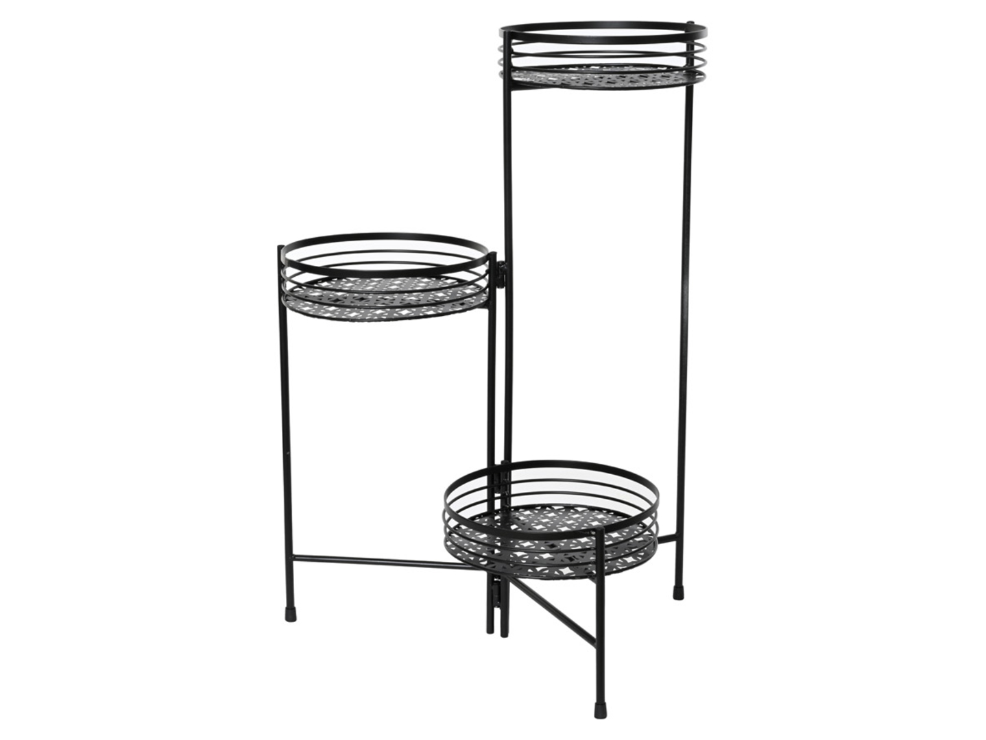 Kwietnik metalowy 60 cm czarny
