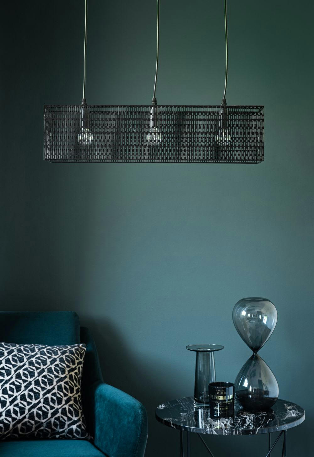 ZOUKO - Sablier noir en verre fumé