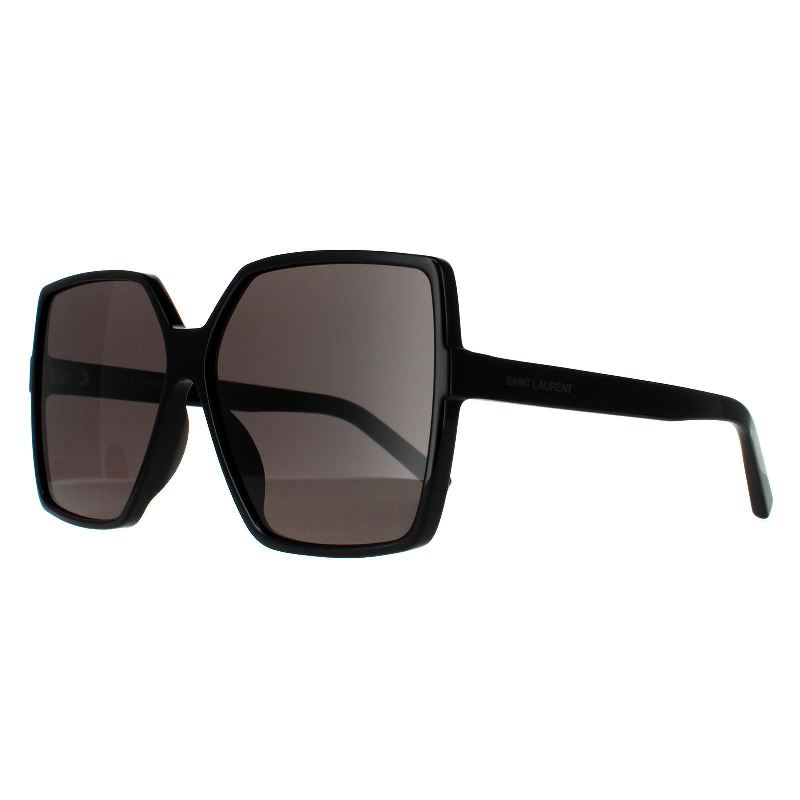 Saint Laurent Square Black Grey Sunglasses