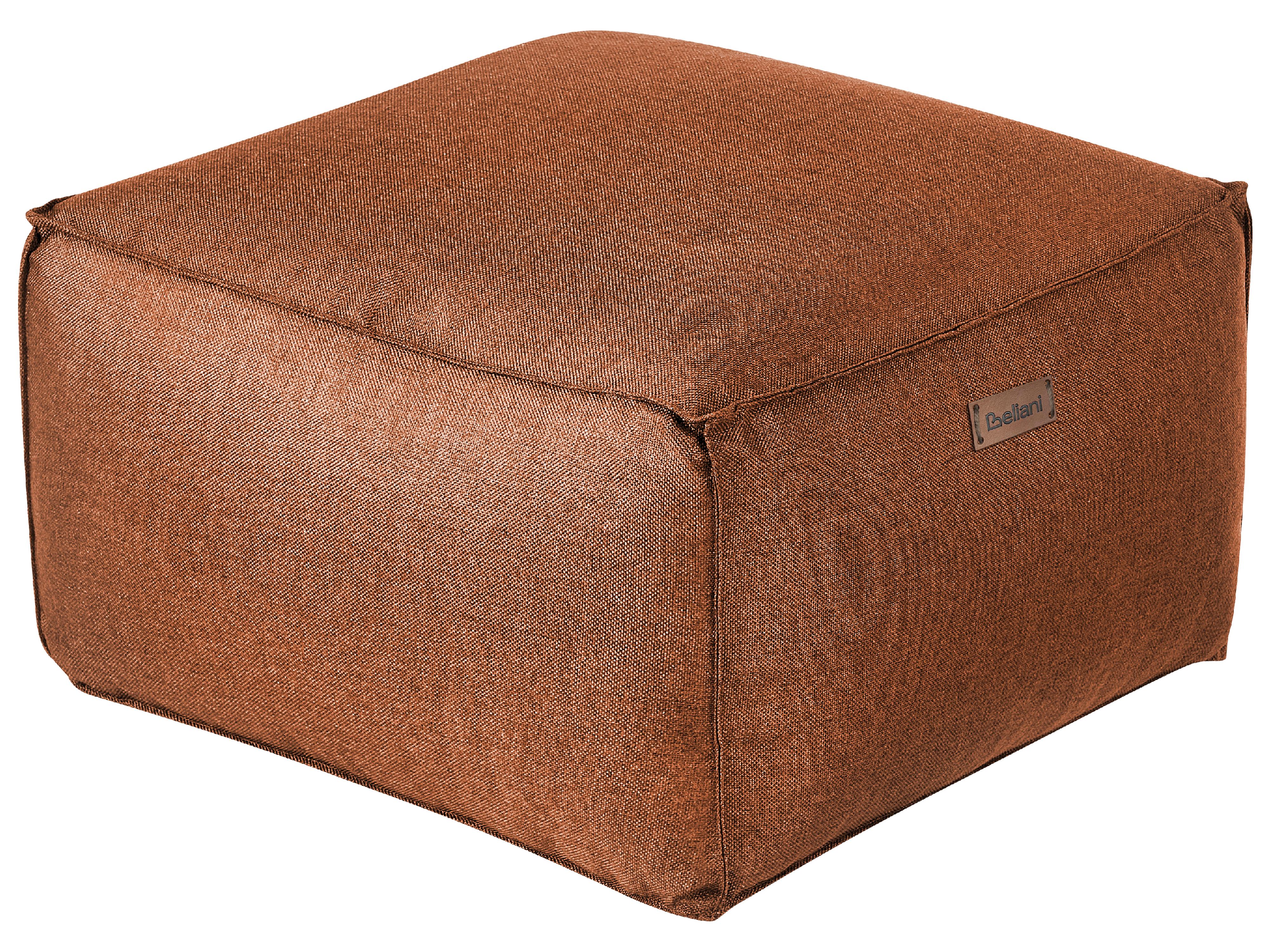 Pouffe MUKKI Fabric Golden Brown