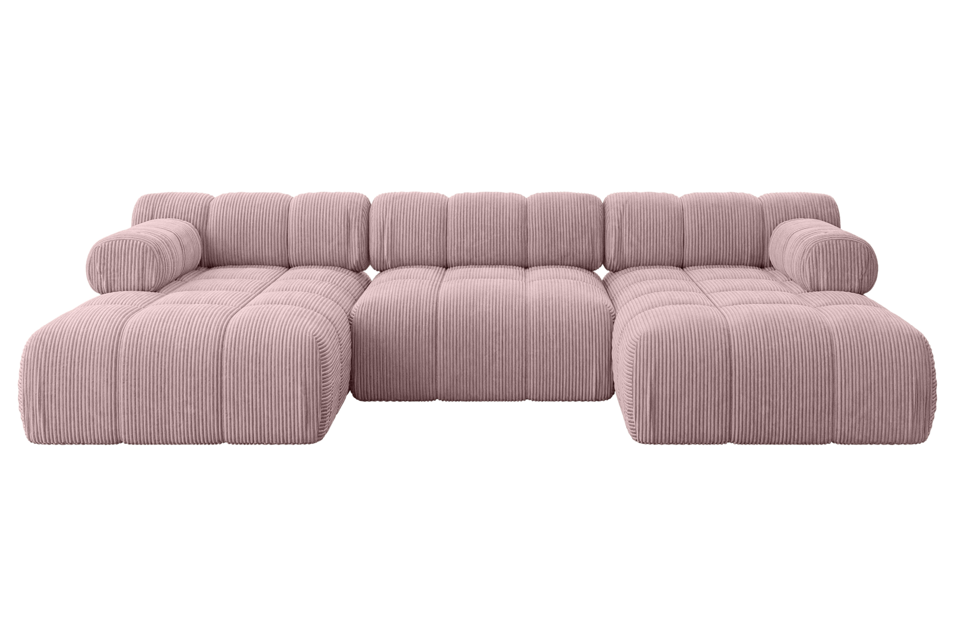 Narożnik uniwersalny modułowy TESSO-U1 285x160x70 cm Różowy