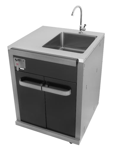 Coleman Revolution&trade; 3 Burner Kitchen with Sink - Black Gloss