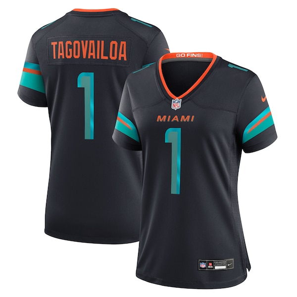 Tua Tagovailoa Miami Dolphins Nike Women's 2025 Rivalries Collection Game Jersey - Pitch Blue