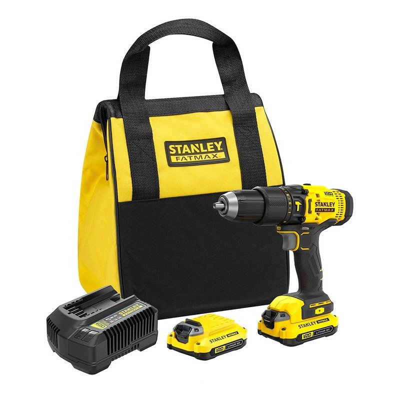 Perceuse à percussion SFMCD711C2S-QW 2 x 1,5 Ah 18 V STANLEY FATMAX
