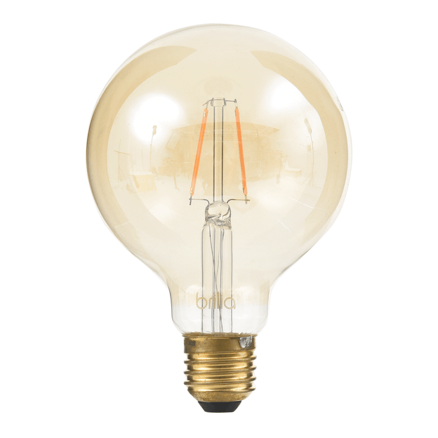 LÂMPADA LED FILAMENTO G95 E27 2,5W 127/220V BRILIA