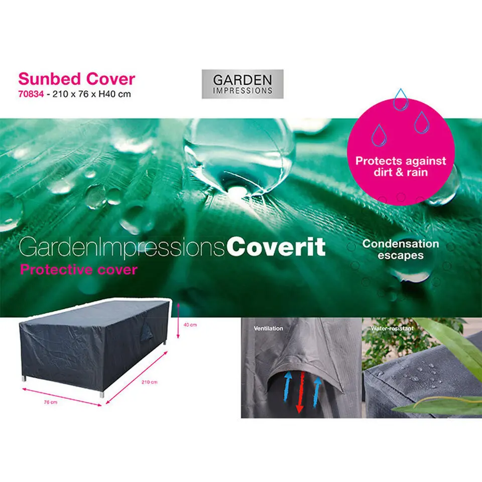 Garden Impressions Ligbed hoes 210x76xH40 cm