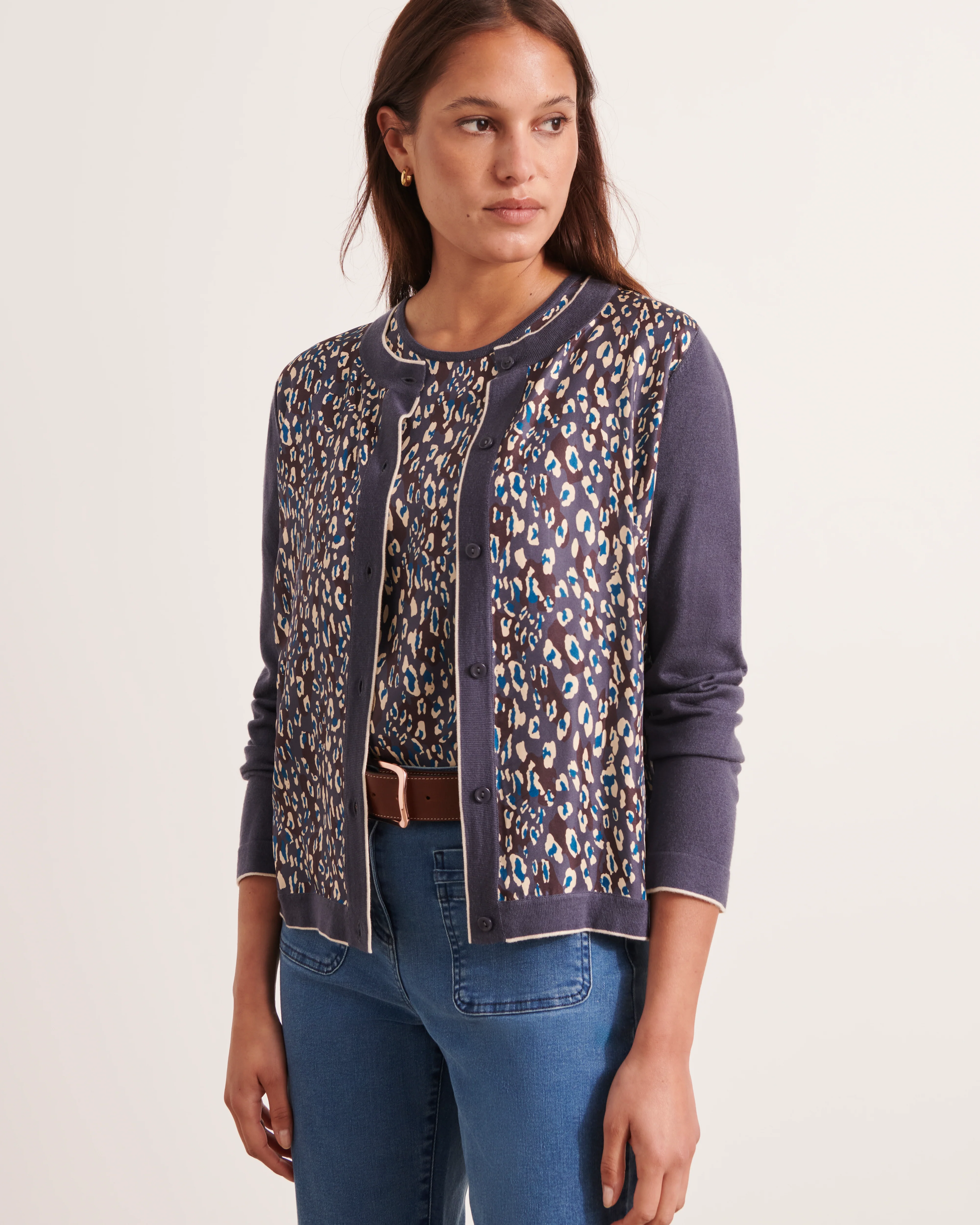 Gilet imprimé bimatière twin-set GUST/12164/630