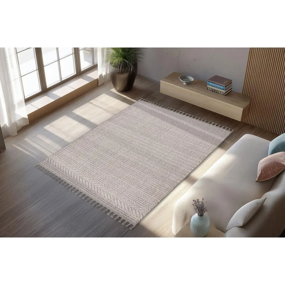 Lalee Luxor Tapijt Japandi - Hoog laag effect - 80x150 cm