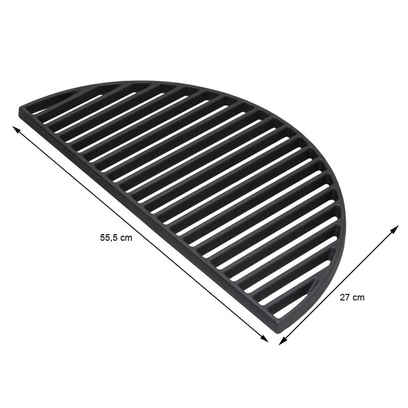 Demi grille en fonte barbecue LeChef, ONE.66 et TWO.66 - Monolith