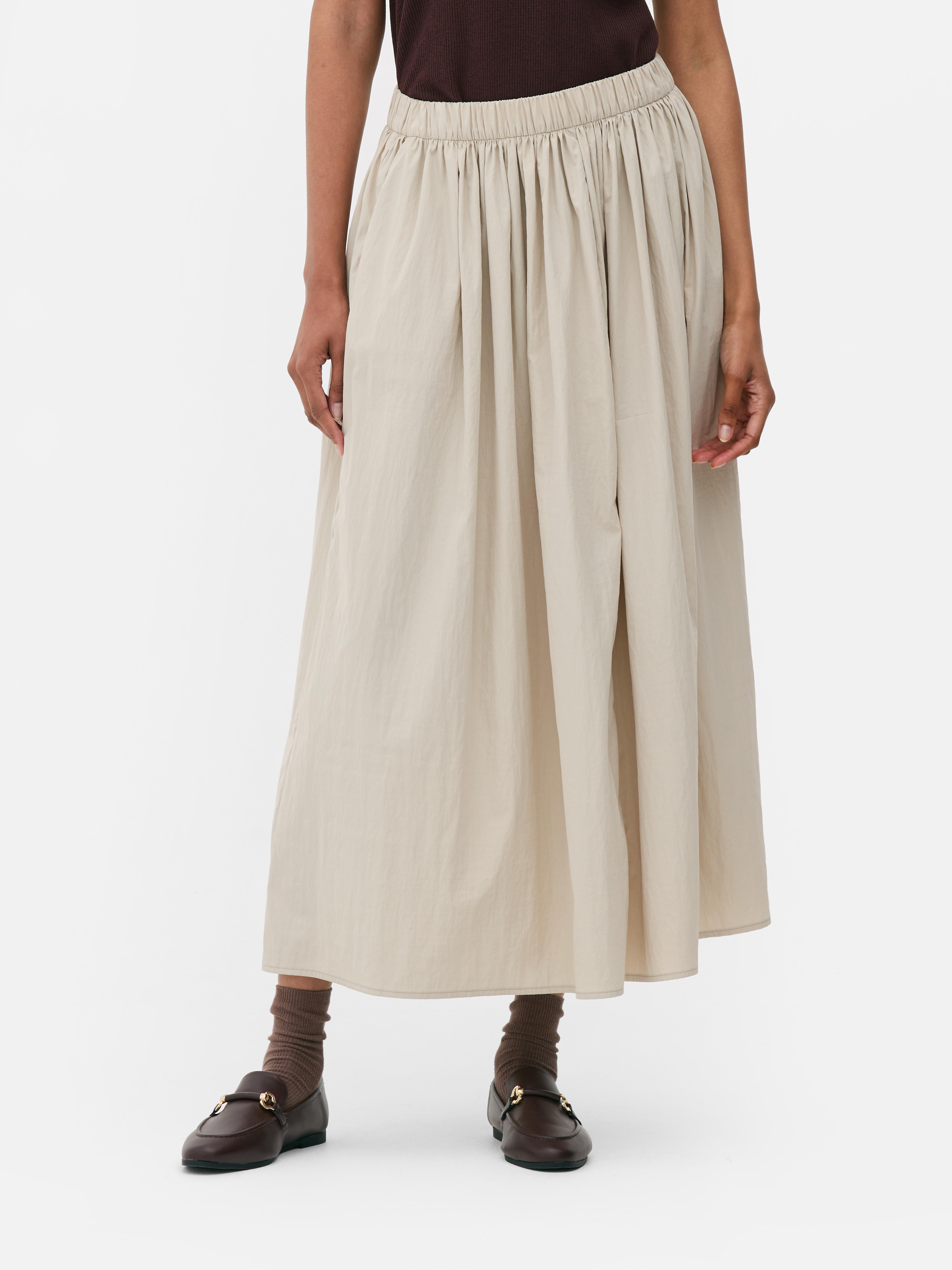 A-Line Midi Skirt