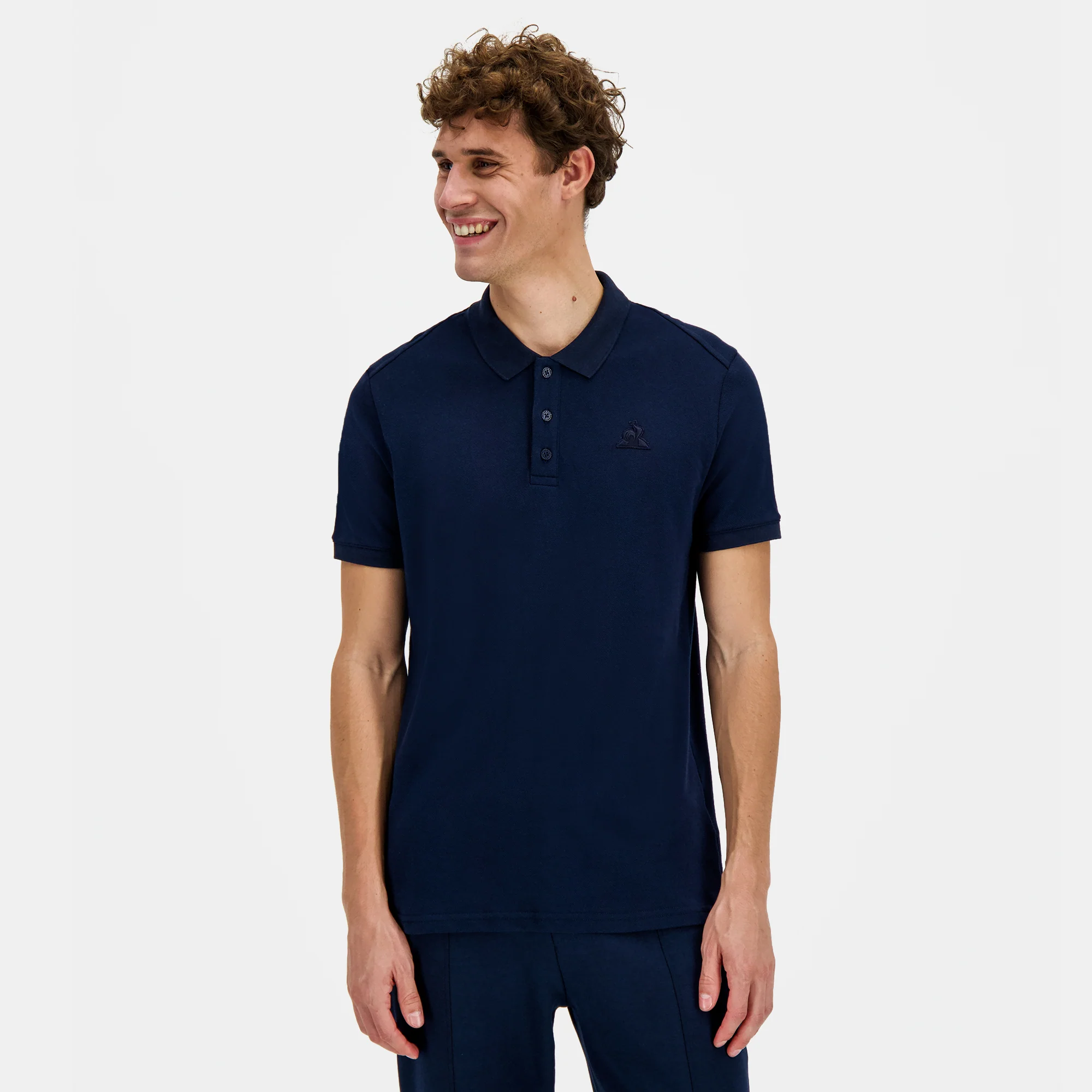 Polo Homme en jersey piqué coton Ton sur ton