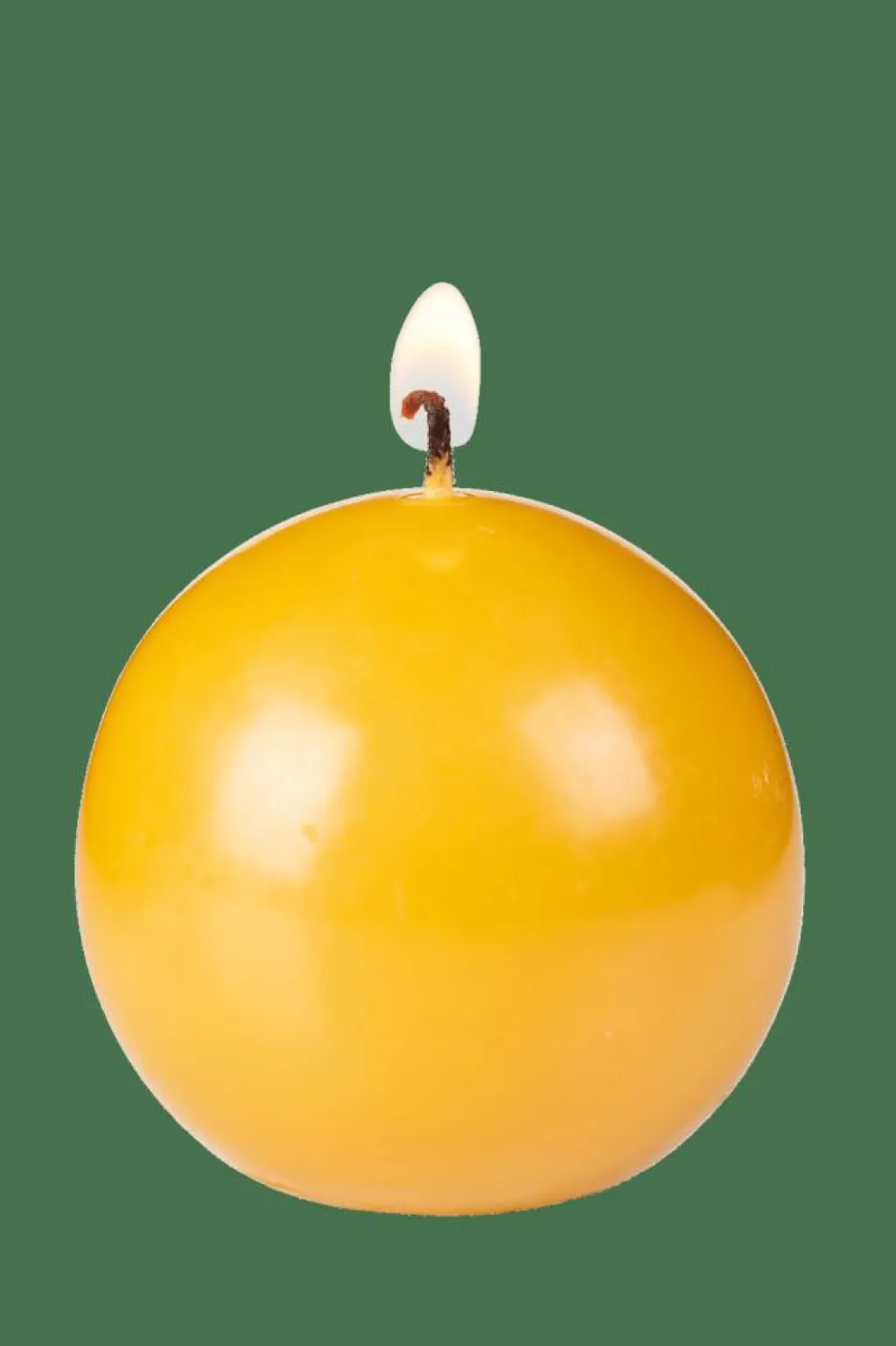Bougies^CASA BOLA Bougie Boule Jaune