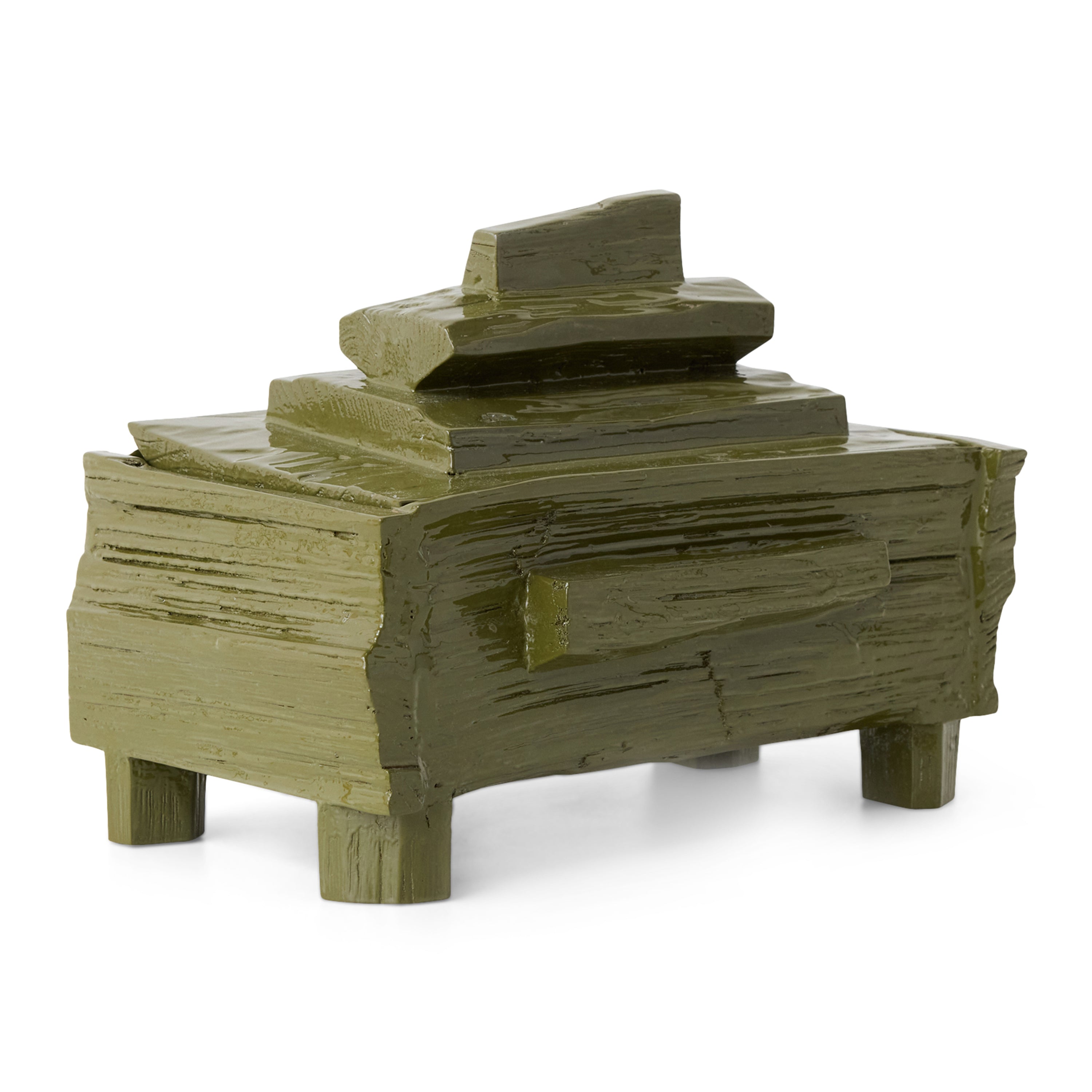 HKliving Teun Zwets Opbergdoos - Moss