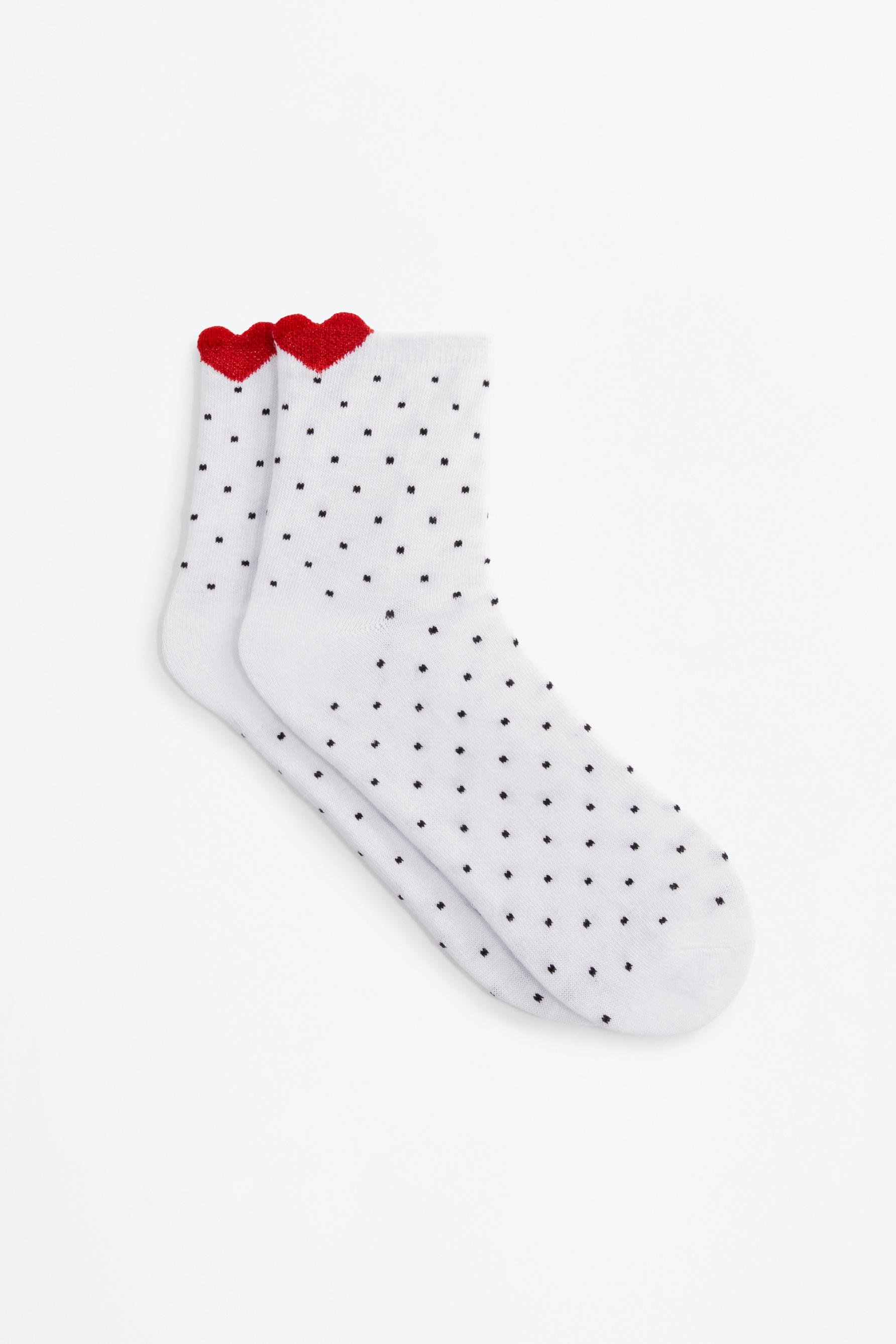 Calcetines cortos corazones (Pack 3)