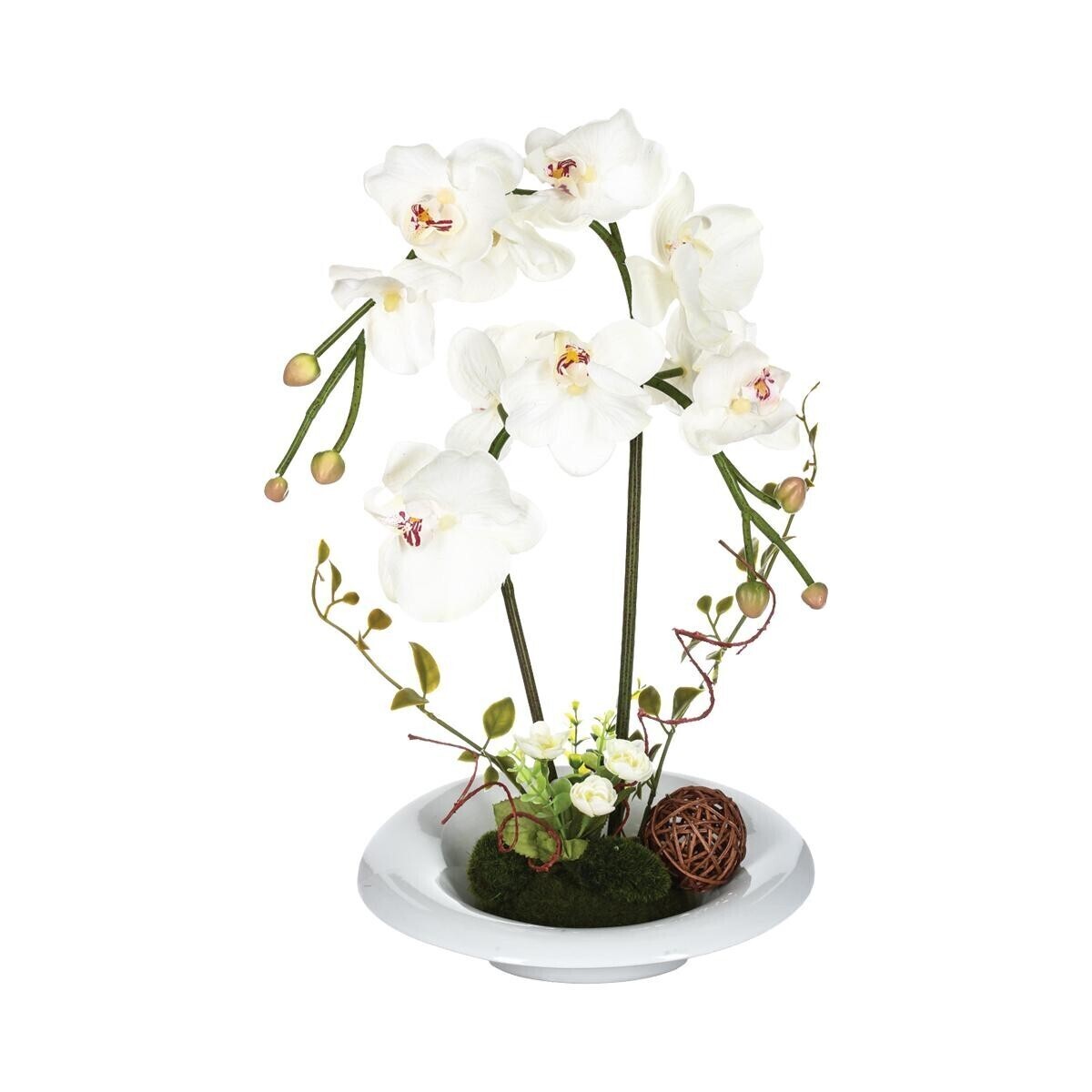Artificial orchid arrangement Ceramic vase, H.46 cm