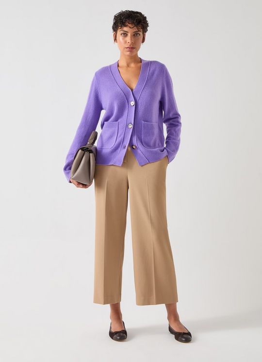 Joel Camel Viscose Blend Twill Button Waist Trouser