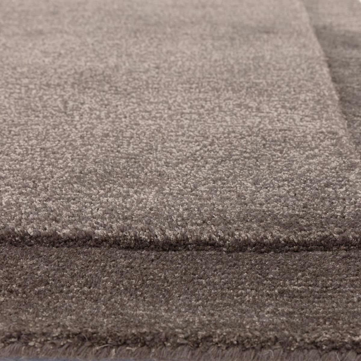 SHINE - Tapis de salon en laine gris anthracite 160x230 cm