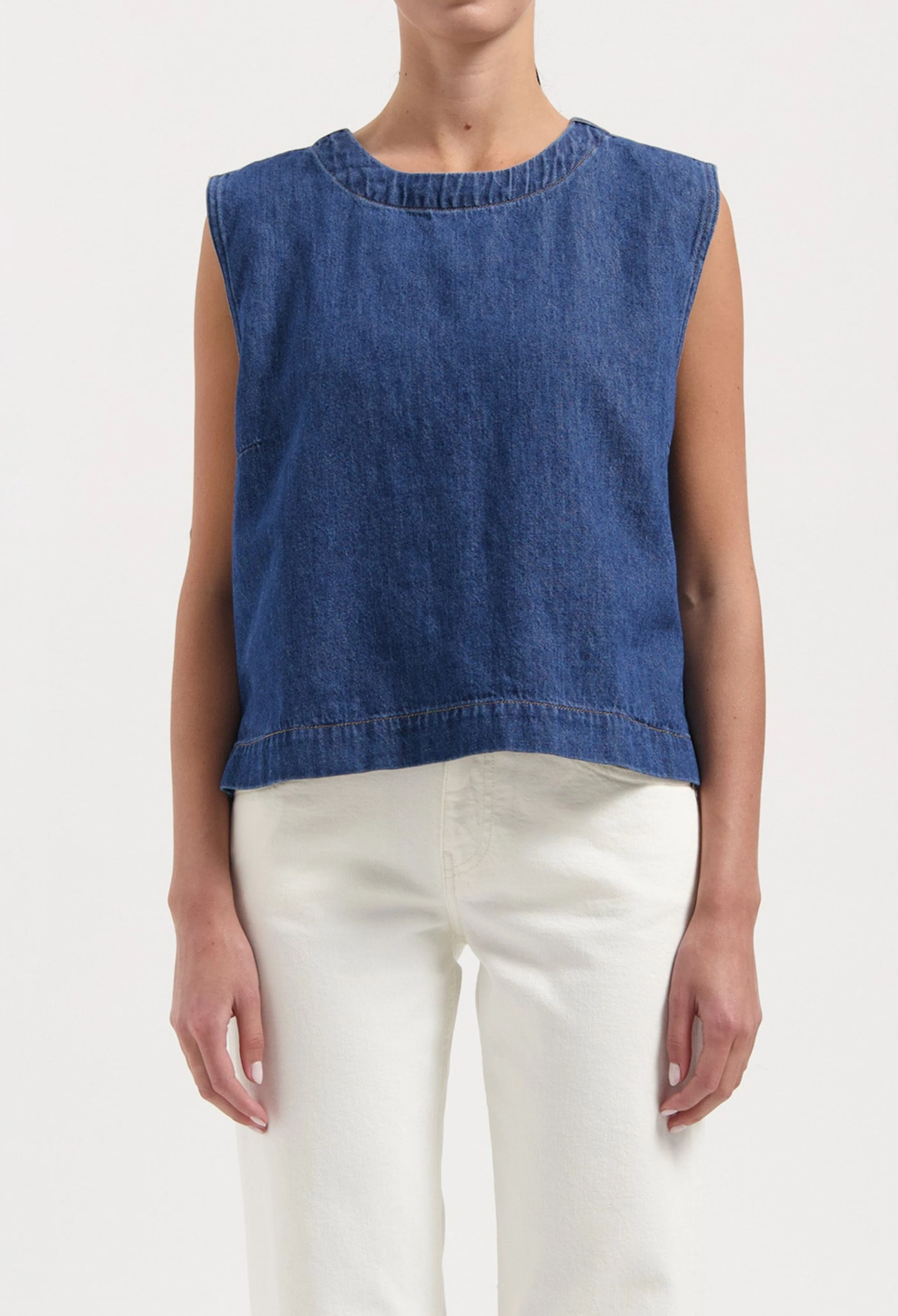 Noa Top - Stone Indigo
