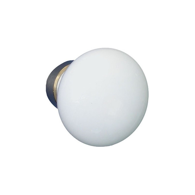 Bouton en porcelaine blanc Ø 35 mm LINEA BERTOMANI
